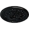 Ekena Millwork Legacy Acanthus Ceiling Medallion (Fits Canopies up to 3 1/2"), 12 3/4"OD x 7/8"P, Jet Black CM12LEBLF - alternate 5